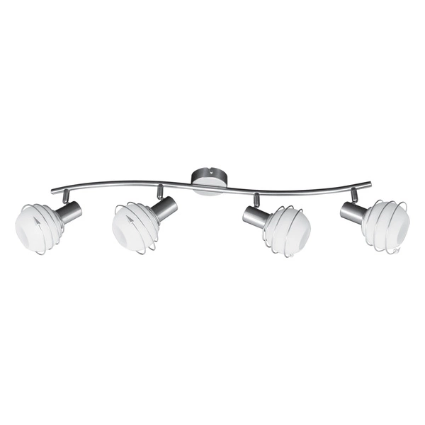 Daria Ceiling Lamp 4xE14 Max.40W Satin Metal/White Glass 2093427