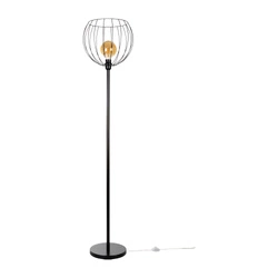 Coop Floor Lamp 1xE27 Max.60W Black/Black PVC