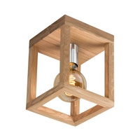 Kago Lampa Sufitowa 1xE27 Max.60W Dąb Olejowany/Chrom 9158174