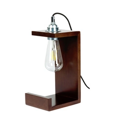 Elle Table Lamp 1xE27 Max.15W Walnut/Black 7669176