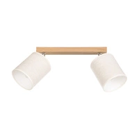 Boho Lampa Sufitowa 2xE27 Max.25W Dąb Olejowany/Beżowy 56791274