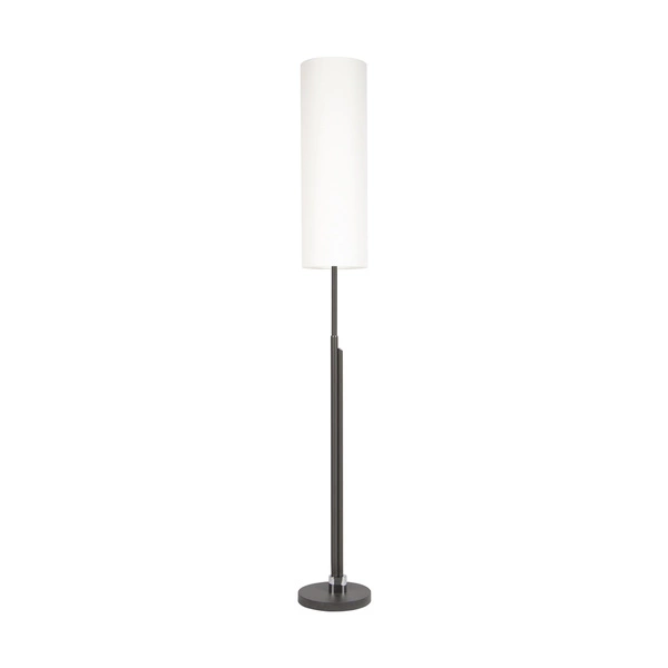 Eleganta Floor Lamp Incl. LED Integrated 1800lm+500lm 3000K 22W Anthracite Metal/Black Fabric Cable/White Fabric Shade 15921123