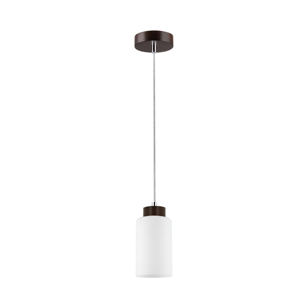 Bosco Pendant Lamp 1xE27 Max.60W Walnut/Transparent/White