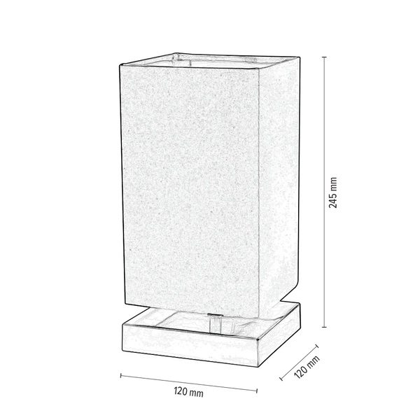 Nanga Table Lamp 1xE14 Max.40W Satin Metal/Purple Fabric Shade 7070114