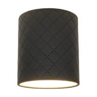 Lampshade Cylinder E27 H20 Black Fabric A0983