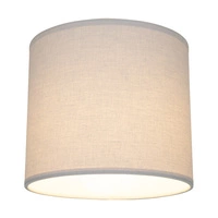 Lampshade Cylinder E27 H25 Light Gray Fabric A0800