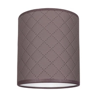 Lampshade Cylinder E27 H20 Gray-Brown Fabric A0979