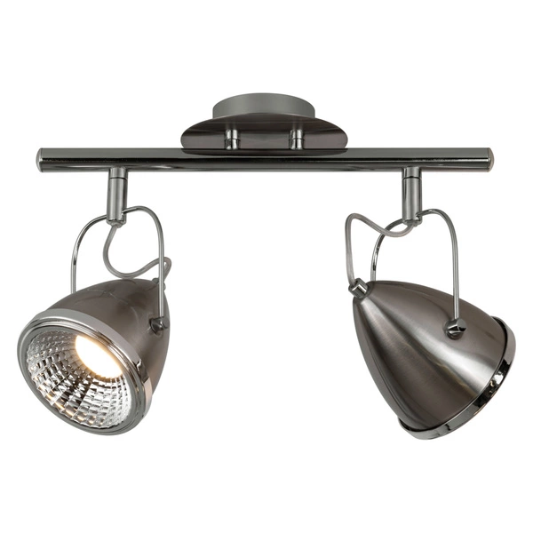 Oliver Ceiling Lamp Incl. 2xGU10 LED 5,5W Chrome Metal/Satin Metal 5109227