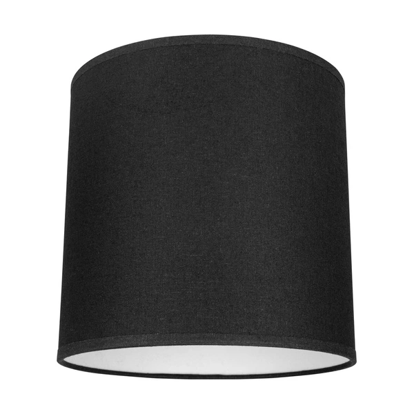 Lampshade Cylinder E27 H20 Black Fabric