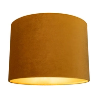 Lampshade Cylinder E27 H40 Honey Velvet A1394