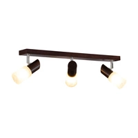 Birgit Ceiling Lamp 3xE14 Max.40W Walnut Beech Wood/Alabaster Glass 2222376