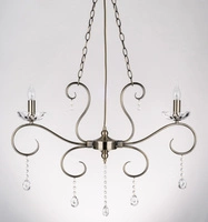 Maestra Ceiling Lamp 2xE14 Max.40W Patina Metal/Transparent Glass 5312211