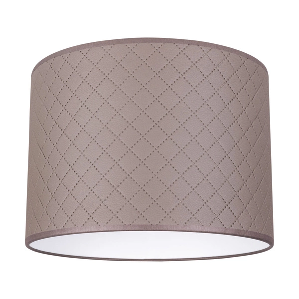 Lampshade Cylinder E27 H0 Gray-Brown Fabric A0930