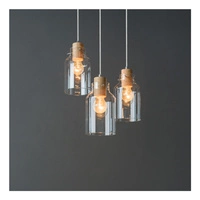 Alessandro Wood Lampa Wisząca 3xE27 Max.60W Dąb Olejowany/Transparentny 1760374R