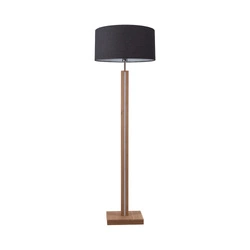 Asseto Floor Lamp 1xE27 Max.60W, 2xLED 24V Integrated 36W Oiled Oak/Anthracite/Black/Touch Dimmer 6573174