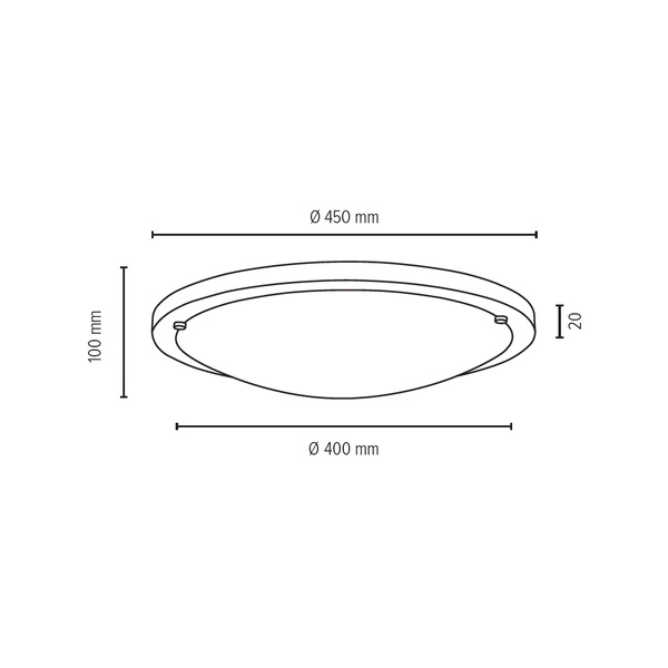 Frida Ceiling Lamp 3xE27 Max.40W Walnut/White 4754476
