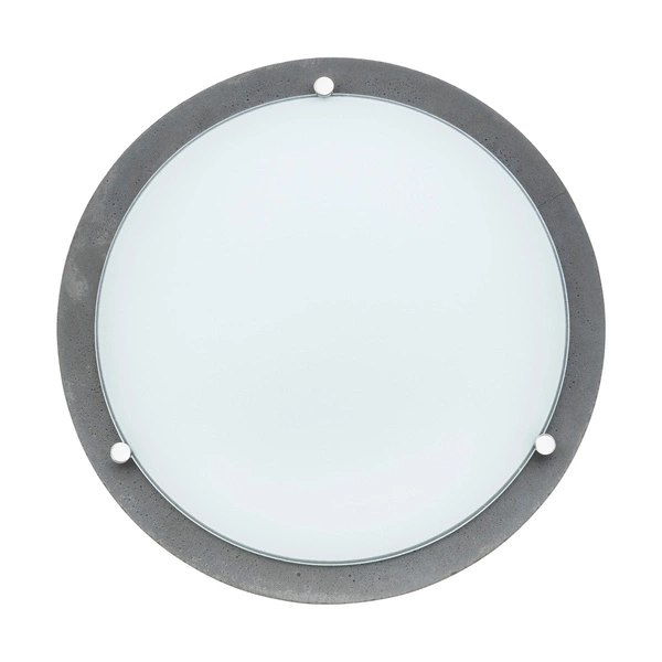 Rocky Ceiling Lamp 1xLED 24V Integrated 1650lm 2700K 18W Gray Concrete/White Glass 4754036