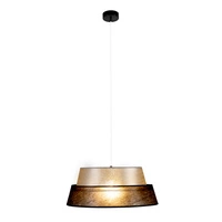 Nevoa Lampa Wisząca 1xE27 Max.60W Czarny/Transparentny PVC/Srebrny-Czarny 150060104