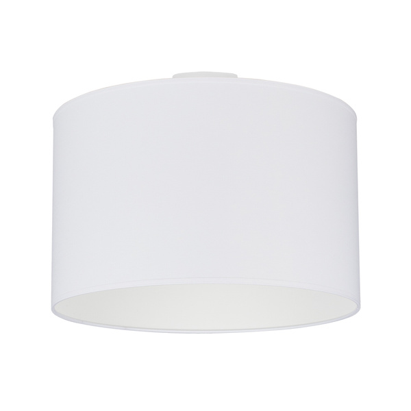 Timon Ceiling Lamp 1xE27 Max.40W White Metal/White Fabric Shade