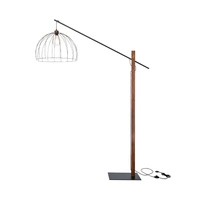 Mandarine Floor Lamp 1xE27 Max.60W Black/Walnut/Black 75033904