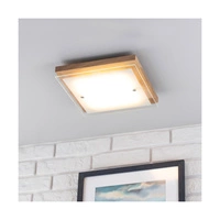 Finn Wall Lamp 1xLED Integrated 1200lm 2700K 14W Oiled Oak/White-Transparent Glass 4022974