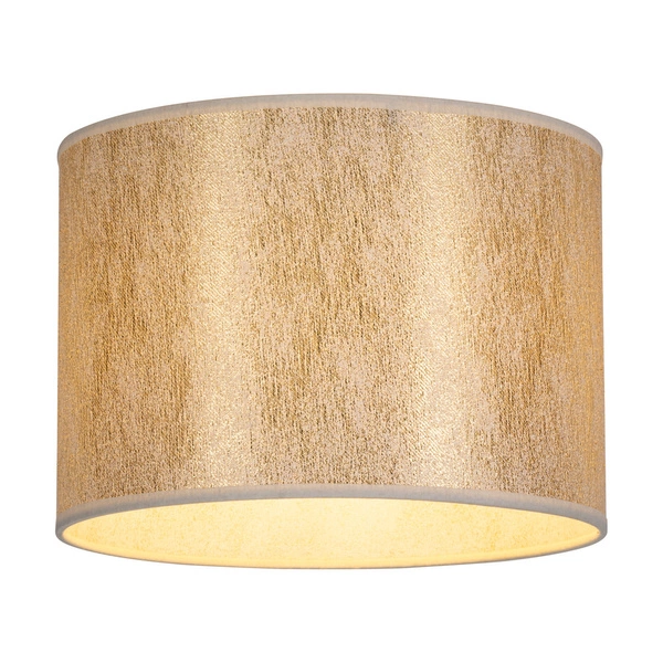 Lampshade Cylinder E27 H20 Gold Fabric A1303