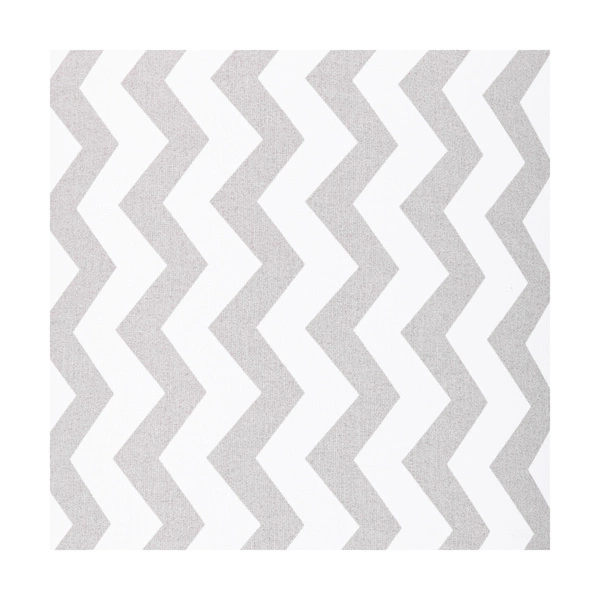 Lampshade Cylinder E27 H30 Gray-White Cotton with zigzak pattern A0504