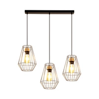 Endorfina Pendant Lamp 3xE27 Max.60W Oiled Oak/Black Metal/Black PVC Cable 1321304
