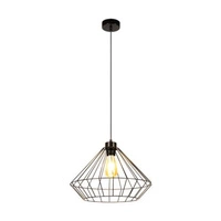 Lampa wisząca Raquelle 1xE27 maks. 60W czarny metal/czarny kabel PVC 187249104