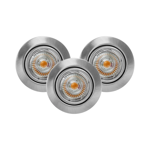 Ledsdream Round Ceiling Lamp Incl.3xLED GU10 5W Satin 2601329