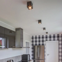 Concretedream Square Ceiling Lamp 1xGU10 Max.6W Gray Concrete 2076136