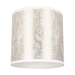 Lampshade Cylinder E27 H20 Gold Fabric A1299