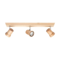 Venla Ceiling Lamp Incl. 3xLED GU10 5W Birch Wood 2434360