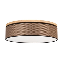 Benita Black Ceiling Lamp 4xE27 Max.25W Oiled Oak/Brown-Black-Gold 4047400311532