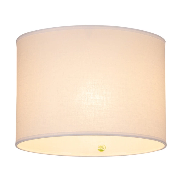 Lampshade Cylinder E27 H30 White Cotton with ECO Foil A0817