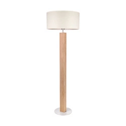 Riflet Floor Lamp 1xE27 max. 60W Oiled Oak/Matte Nickel/Cream-Silver