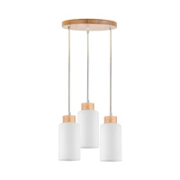 Bosco Pendant Lamp 3xE27 Max.60W Birch/Transparent/White 1720560