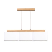 Cadre Pendant Lamp 3xE27 Max.25W Oiled Oak/Transparent PVC/White 875210374