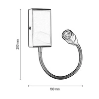 Relax Wall Lamp Incl. 1xLED 110lm 3000K 1W Satin Metal 5720127