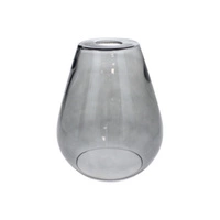 Kigali Pendant Lamp 3xE27 Max.60W Oiled Oak/Black Metal/Black PVC Cable/Smoked Glass 5500064