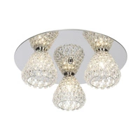 Vegas Ceiling Lamp 3xG9 Max.33W Chrome Metal/Transparent Crystal HK17517S15