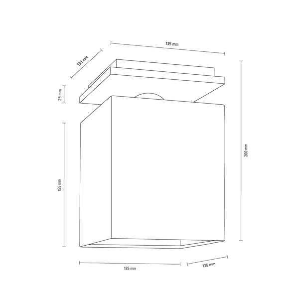 Rivoli Ceiling Lamp 1xE27 Max.25W Chrome/White 8582128_SL
