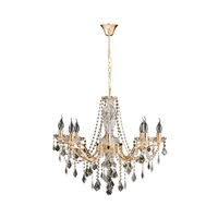 Odessa Lampa Wisząca 8xE14 Max,40W Złoty/Transparentny 5090812