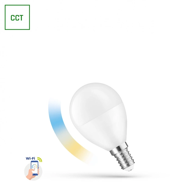 LED Bulb Bulb 5W E-14 230V RGB+CCT WI-FI/BT SMART