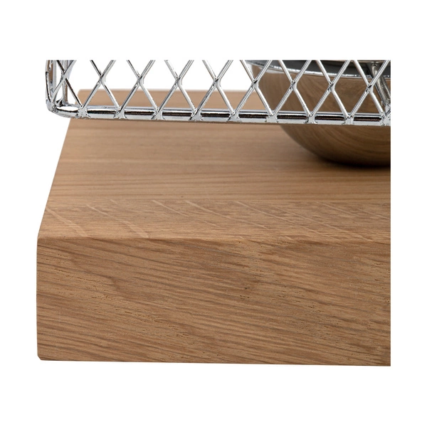 Norman Wood Ceiling Lamp 1xE27 Max.25W Oiled Oak/Chrome Metal 8175174