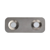 Fajna lampa sufitowa w zestawie 2xLED Zintegrowany 300lm 3000K 5W Szary Beton/Satynowy Metal 2291236