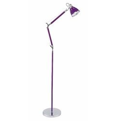 Jerona Floor Lamp 1xE27 Max.40W Purple Metal/Chrome Metal