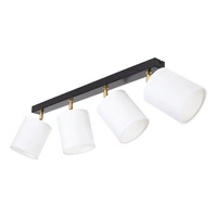 Aprillia Ceiling Lamp 4xE27 Max.25W Black/Gold/White 56344404