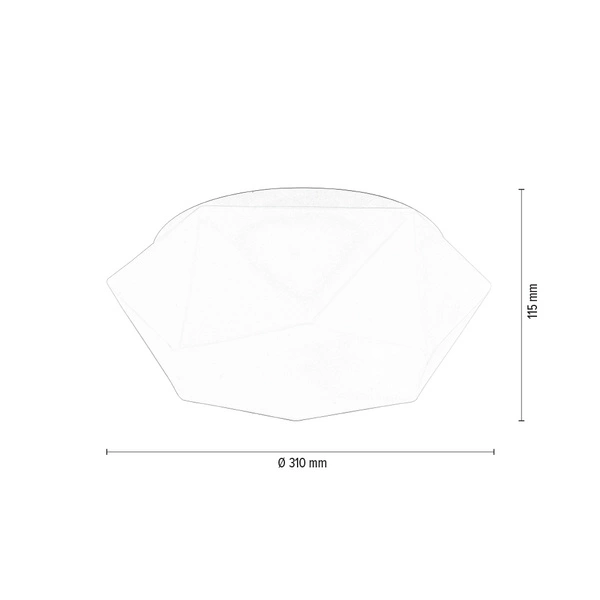 Gea Ceiling Lamp 1xLED Integrated 1200lm 2700K 12W White Metal/White Glass 4723002