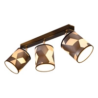 Espacio Ceiling Lamp 3xE27 Max.25W Black Metal/Multicolor Wallpaper 56748304